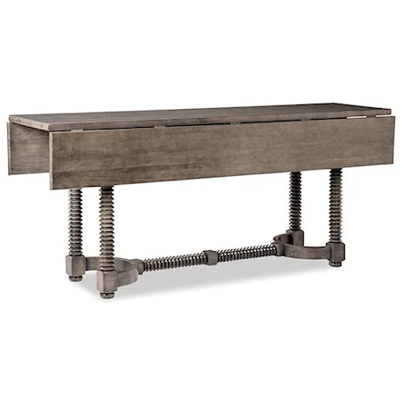 Traditional Solid Wood Drop Leaf Console Table